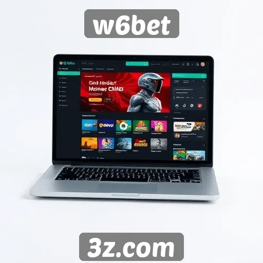Análise da interface do usuário do site w6bet